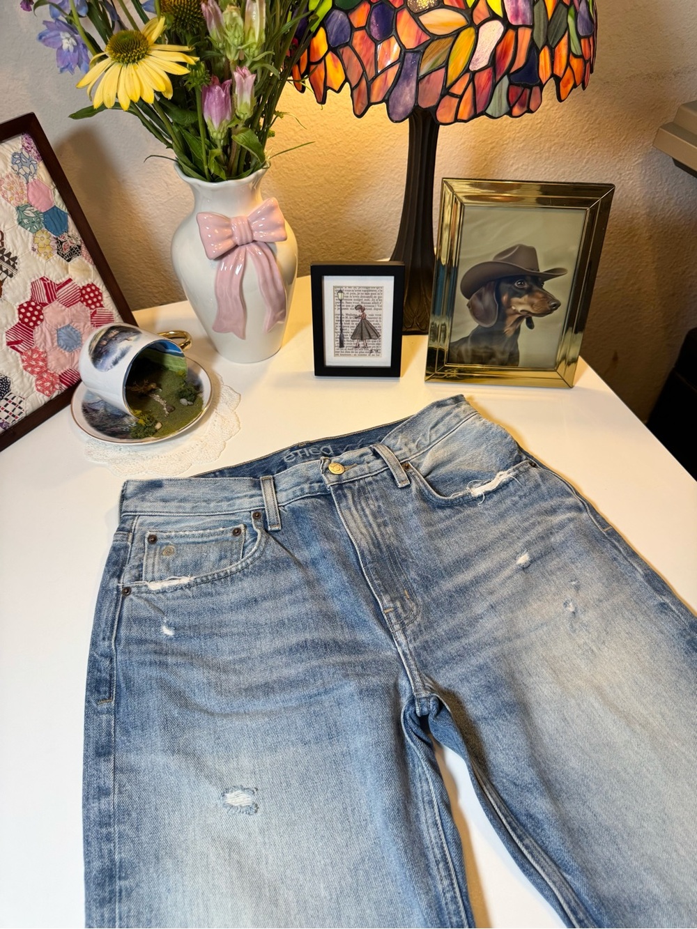 Etica Light Blue Straight-Leg Jeans Size 27 - Picture 2 of 12